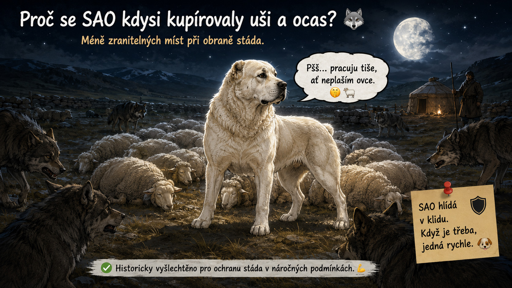 Pes Theo strážce farmy Kapsa