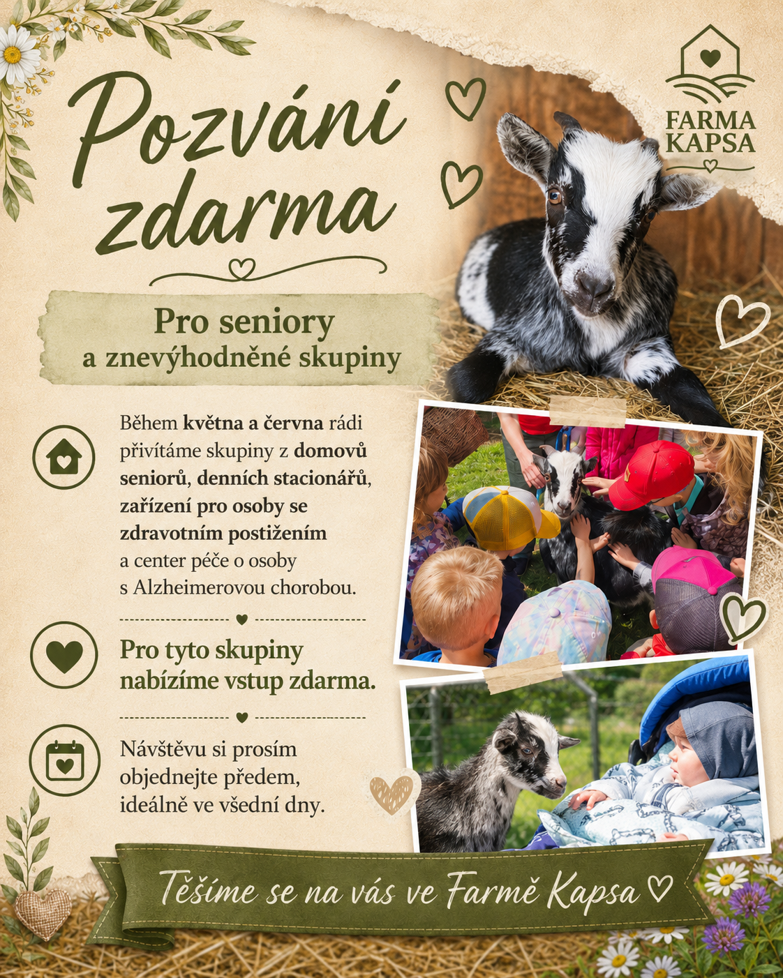 zooterapie na farmě Kapsa