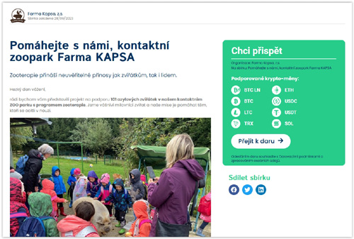 Darujte Kryptoměnu